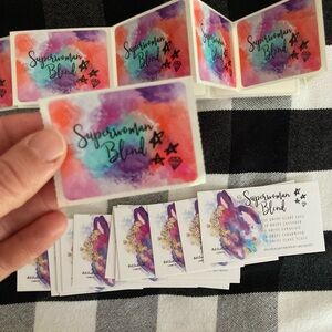 Essential oil cards and labels